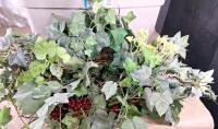 Large Storage Tote Of Artificial Ivy - 2