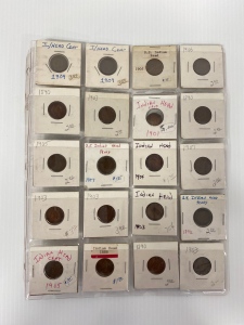 Late 1800&rsquo;s- Early 1900&rsquo;s UIted States Indian Head Cents