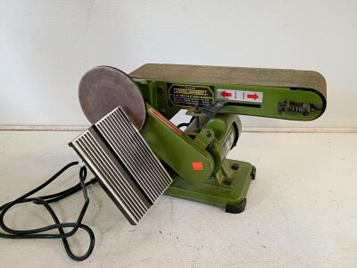 Central Machinery 4" x 36" Belt & 6" Disc Sander, Model 93981, 3/4 HP, 120V w/ Mitre Gauge