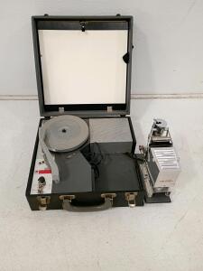 McClure Picturephone Portable 16mm Sound Film Projector, Serial 25202, w/ Manuals and Patent Information