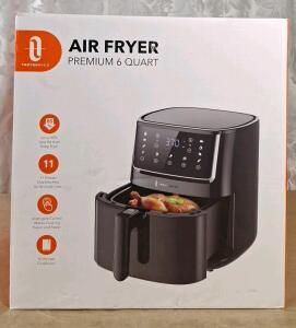(1) TaoTronics Premium 6-Quart Digital Air Fryer, 1750W, 11 Preset Cooking Functions