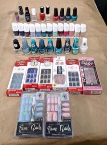 Lot Of Assorted Nail Polish & Artificial Nail Packs