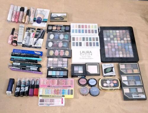 Lot Of Assorted Eye Shadow, Eye Liner & Lipstick