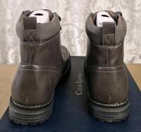 (1) Pair Of Club Room Men's Westin Lace-Up Ankle Boots In Gray, Size 10.5 M, - 3