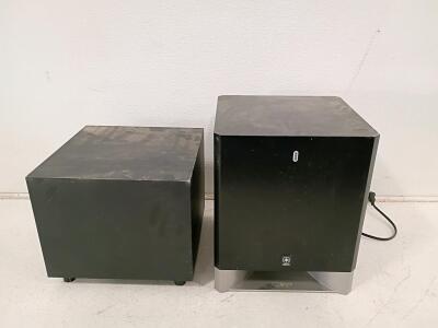 Yamaha YST-SW225 8" 100W Powered Subwoofer & Sherwood SP-150W 6.5" Passive Subwoofer