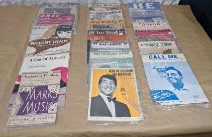 (20) Pieces Of Assorted Vintage Sheet Music