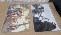 (4) Sailor Moon Cd's, (1) Poster & Assorted Anime Posters - 4