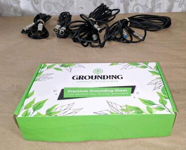 (1) Electronics Grounding Sheet & (4) Microphone Cables W/ XLR Plugs