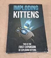 (3) Exploding Kittens Card Game Packs & (1) Imploding Kittens An Exploding Kittens Expansion Pack - 3