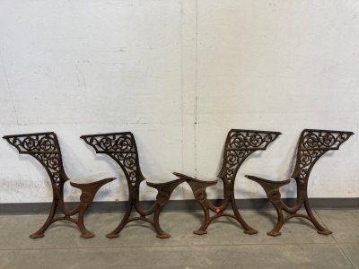 (4) Cast Iron Furniture Legs