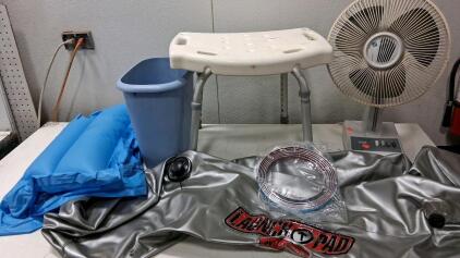 Launch Pad and Pool Mattress, Chrome Lining, Shower Seat and More (Fan Turns On)