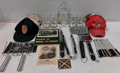 Decanter, USMC Whiskey Glasses and More