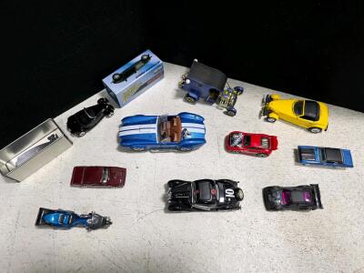 Johnny Lightning Mopar #43, Hot Wheels & Matchbox 1:64 Die-Cast Car & Motorcycle Lot (10pcs)