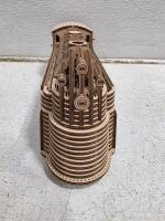 Wood Trick Locomotive R17 Mechanical Wooden Model Kit &ndash; 405 Pieces, Fully Assembled, Interactive Features - 2