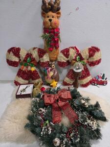 Australian Lambskin Rug Size 3 By Ausmart, Premium 3 Star, With Holiday Decor Bundle