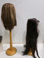 Victorian Style Black Mourning Bonnet & Award-Winning Floral Straw Bonnet with Ribbons - 5