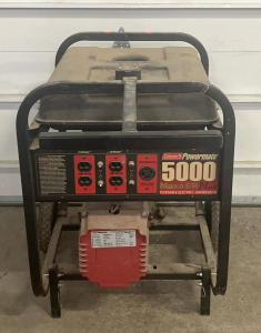 Coleman Powermate PM0525312.17 5000W Generator, 10 HP Tecumseh, 120/240V Output