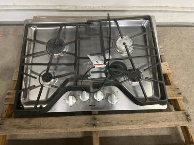 Maytag 36" Stainless Steel 5-Burner Gas Cooktop, Front Controls, Cast Iron Grates