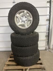 Toyota 16" 5-Spoke Alloy Wheels w/ BFGoodrich All-Terrain KO2 LT265/75R16 Tires, 6-Lug Set of 4
