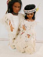 Native American-Themed Dolls & Figurines Collection &ndash; 13 Pieces, Hand-Painted Details, Beaded Accents - 7