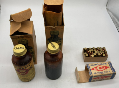 (50) Rds. .22 Ammo And 2- 2oz Bottles Of Hoppes Gun Oil