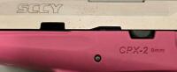 SCCY CPX-2 9mm Pistol, Pink Frame, Stainless Slide, 3.1" Barrel, SN: 772260 - 7