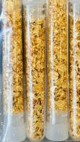 Gold Flake Bottles - Set Of 5, 3" Vials, Decorative/Craft Use