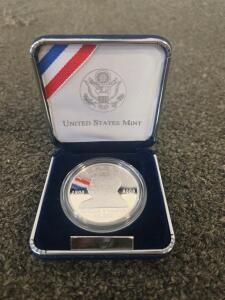 2003 First Flight Centennial Proof Silver Dollar Coin & Pin Set, U.S. Mint Box, COA