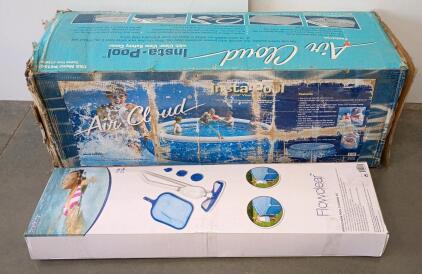 Air Cloud 15Ft x 42In Round Inflatable Pool With Bestway Maintenance Kit