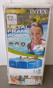 Intex 12Ft x 30In Metal Frame Pool Set With 530 GPH Filter Pump