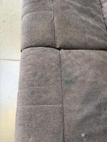 Power Reclining Loveseat, Dark Gray Microfiber, Dual Seats, Side Controls - 4