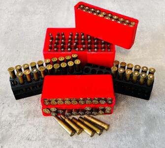 Bulk Remington 30-30 Winchester Rifle Ammo And Brass (81 Live Rounds And 60 Brass Casings)
