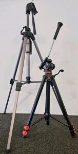 CAMEGEAR MPT-601 Fluid Head Tripod & Victory Aluminum Pan/Tilt Tripod, 61"/66" Max Height, Vanguard mk-4 tripod