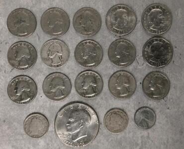 Assorted Collectible U.S. Coins (19 Coins, Multiple Types & Years)