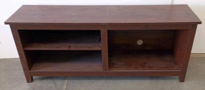 Walker Edison 58" TV Stand, Model W58CSPTB, Traditional Brown Finish, Supports TVs Up To 65"