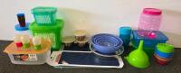 CarQuest 6/2 Amp Battery Charger (Plugged In And Functioning), Assorted Kitchenware, SureFresh Containers, Ball Mason Jars - 2