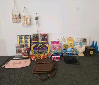 Harry Potter Sealed Figures, Disney Princess Packs, Winnie the Pooh key chains, Matchbox Originals Handbags, Plush, Decor & More