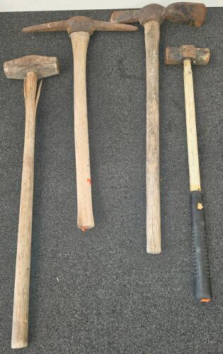 Used Pickaxes and Sledgehammers &ndash; Assorted Hand Tools, Heavy Duty (Shelf F)