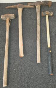 Used Pickaxes and Sledgehammers &ndash; Assorted Hand Tools, Heavy Duty (Shelf F)