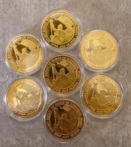 Commemorative U.S. Presidential Seal Coin, July 13, 2024 Event, Proof-Like Finish (Not Real Gold Sold As Novelty Collectibles)