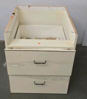 Matching Cream Kitchen Cabinets Set &ndash; Pantry, Base, Wall &ndash; Traditional Raised Panel, Metal Hardware - 2