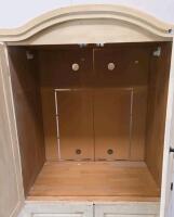 Matching Cream Kitchen Cabinets Set &ndash; Pantry, Base, Wall &ndash; Traditional Raised Panel, Metal Hardware - 6