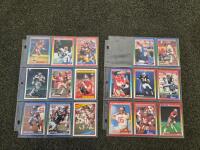 1990 Score & Topps Football Cards Collection: Montana, Rice, Bo Jackson, Sanders, Smith, Seau