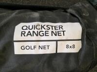 SKLZ Quickster Range Net 8x8 Golf Practice Net, Children's Chairs, Sleeping Pad, & Barn Model - 9
