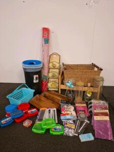 Trash Cans, School Supplies, Satin Pillow Cases, Mail Slot, And More