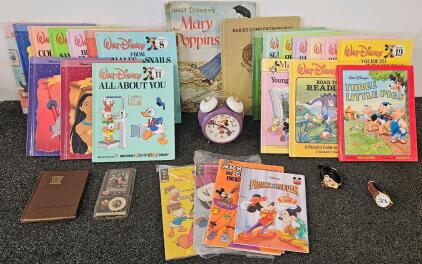 Vintage Disney Books, Comics, Collectible Watches, Alarm Clock & Tokens 1960s&ndash;90s