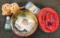 Large Soft Pet Carrier, Tool Box, Yule Rite Xmas Lights, Glass Pitcher, Bags, And More - 2
