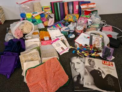 Crafting Supplies, Fabric, Notebooks, Magazines, Household, And More