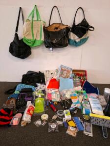 Tote Bags, Handbags, Pouches, Craft Supplies, Tools, Felt Fabric Sheets, And More