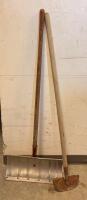 Assorted Outdoor Hand Tools, Shovels, Rakes, Hoe, 6Pc - 3